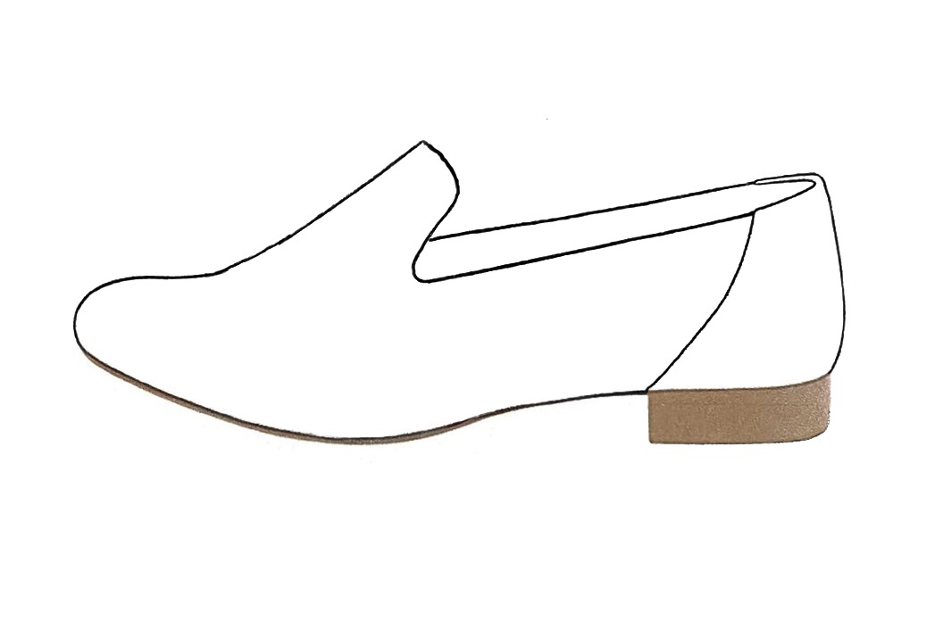 5&frasl;8 inch / 1.5 cm high leather soles at the back. Profile view - Florence KOOIJMAN